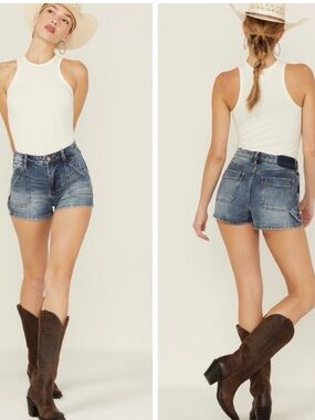 Cleo + Wolf Carpenter Blue Denim Short